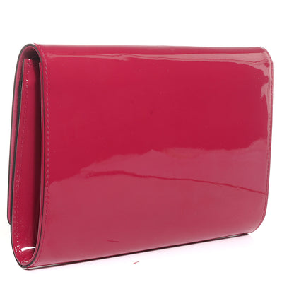 Louis Vuitton Patent Louise Clutch Rose Indien 3 of 8