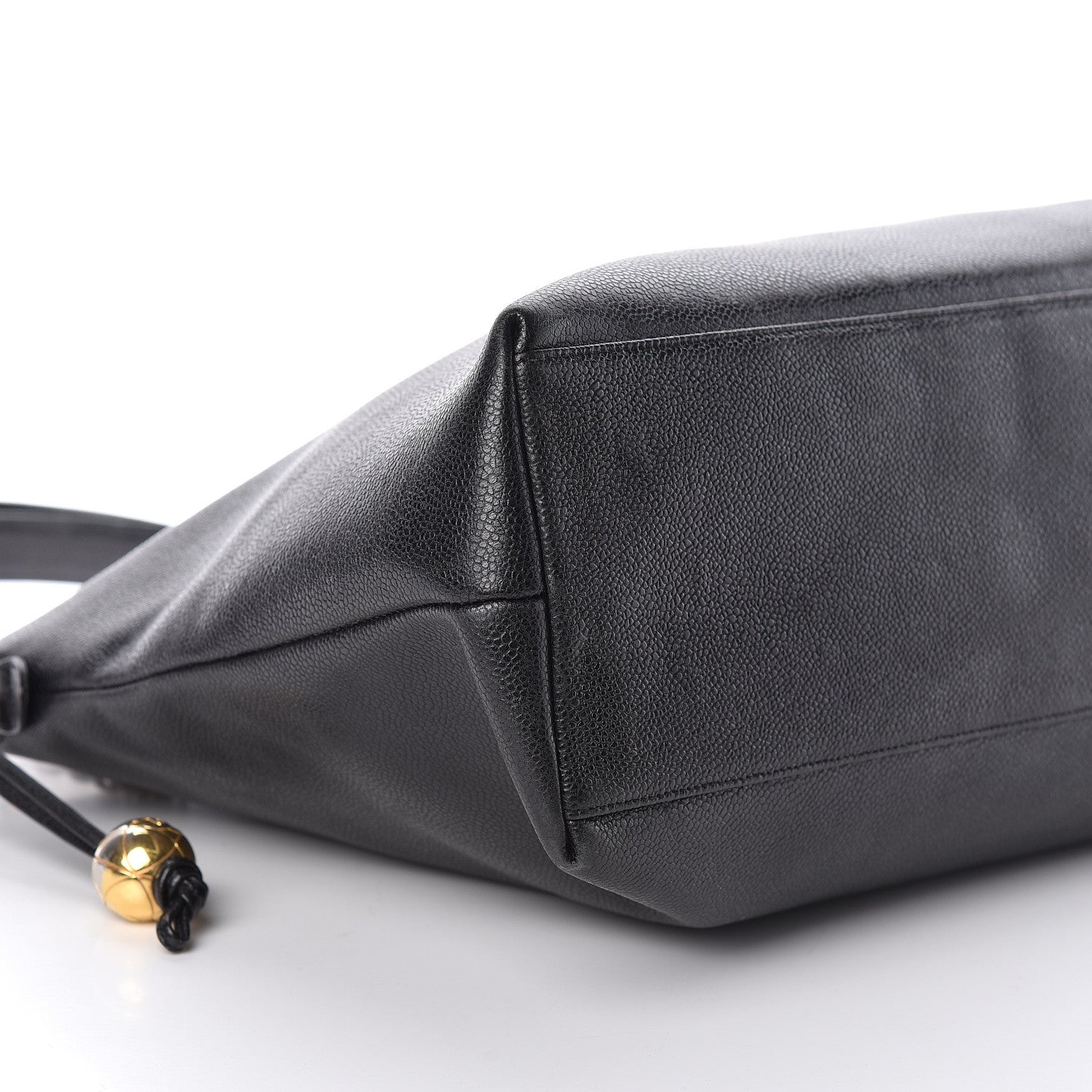 Chanel Caviar Large CC Shoulder Bag Black 10 of 12