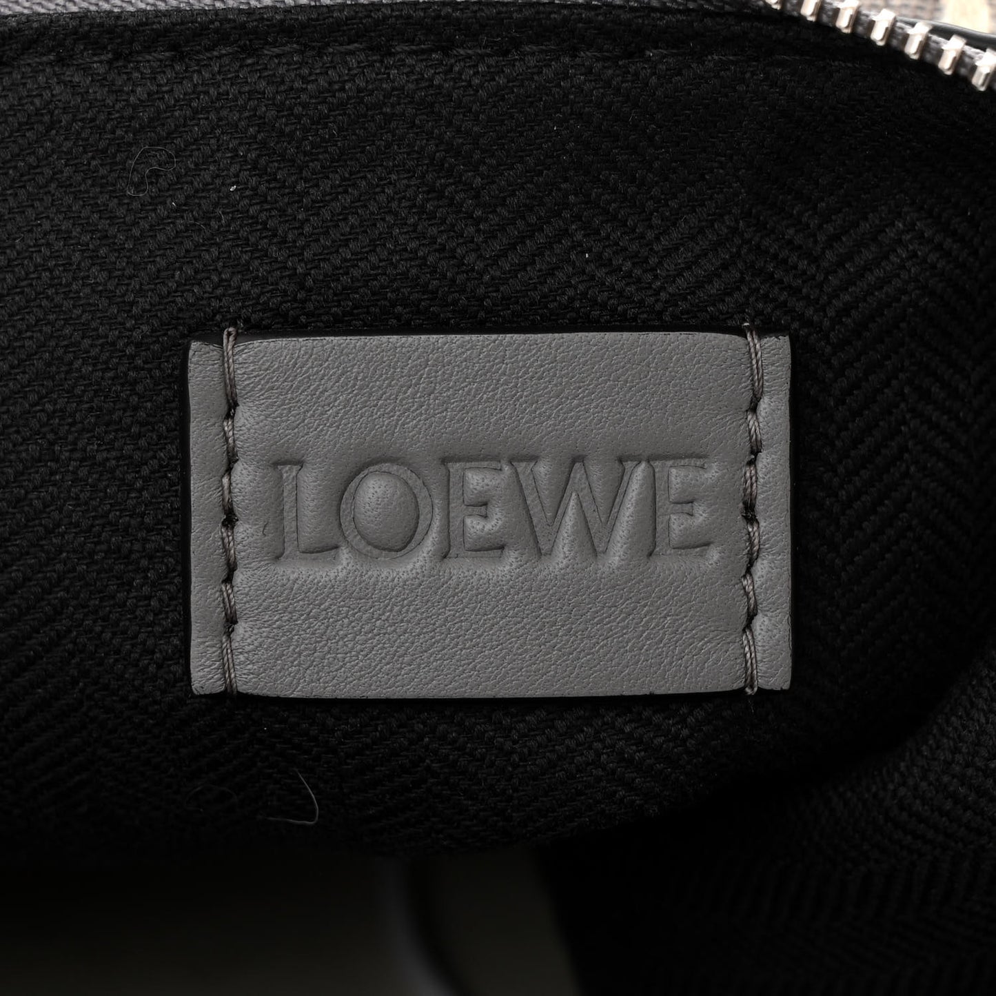 Supple Smooth Calfskin Jacquard Small Cubi Crossbody Bag Asphalt Grey