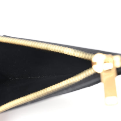 Celine Triomphe Calfskin Zipped Card Holder Black 5 of 8