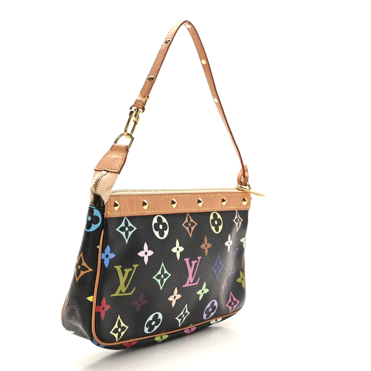 Monogram Multicolor Pochette Accessories Black