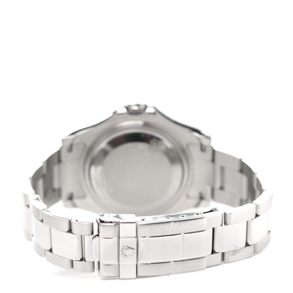 Rolex Stainless Steel Platinum 35mm Yacht-Master Watch Silver 168622 3 of 4