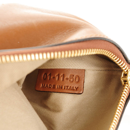 Chloe Lambskin Perforated Charlie Tote Caramel 9 of 9