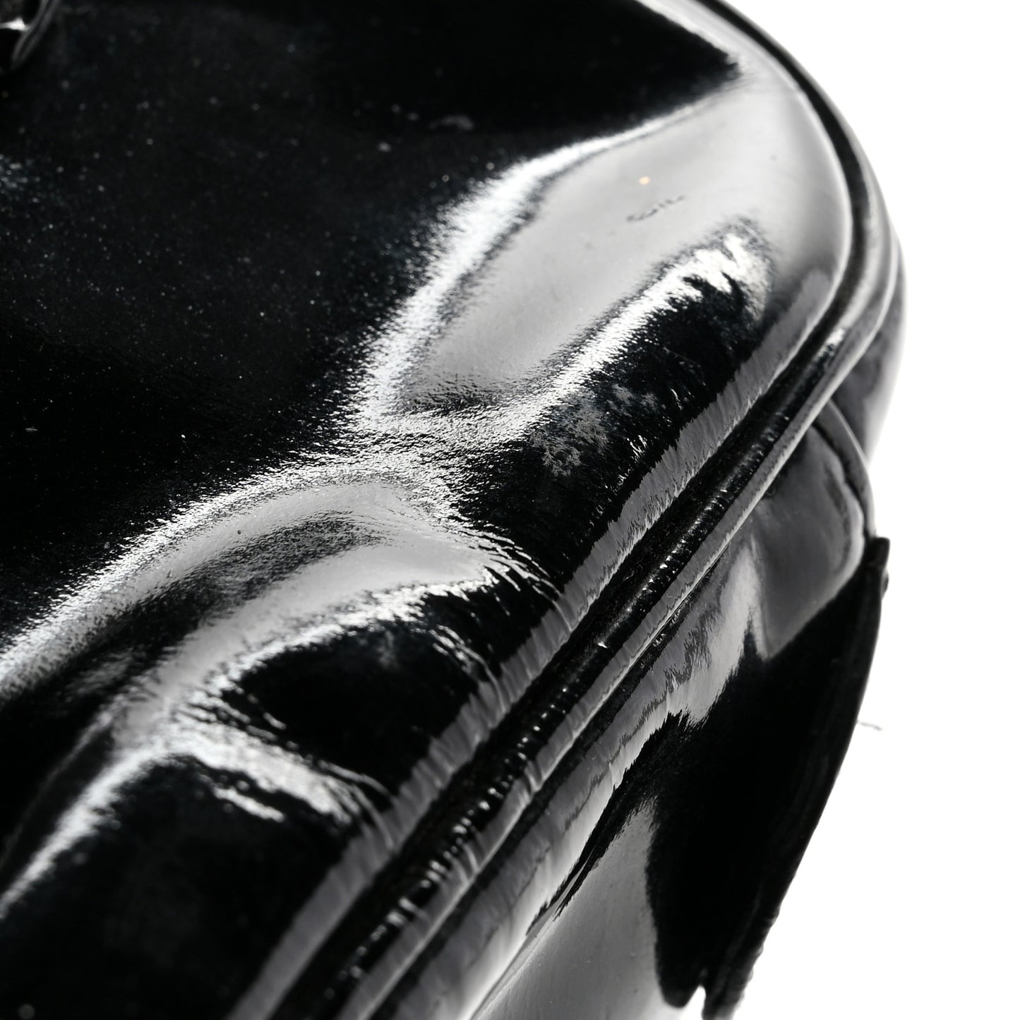 Patent Vanity Cosmetic Case Black