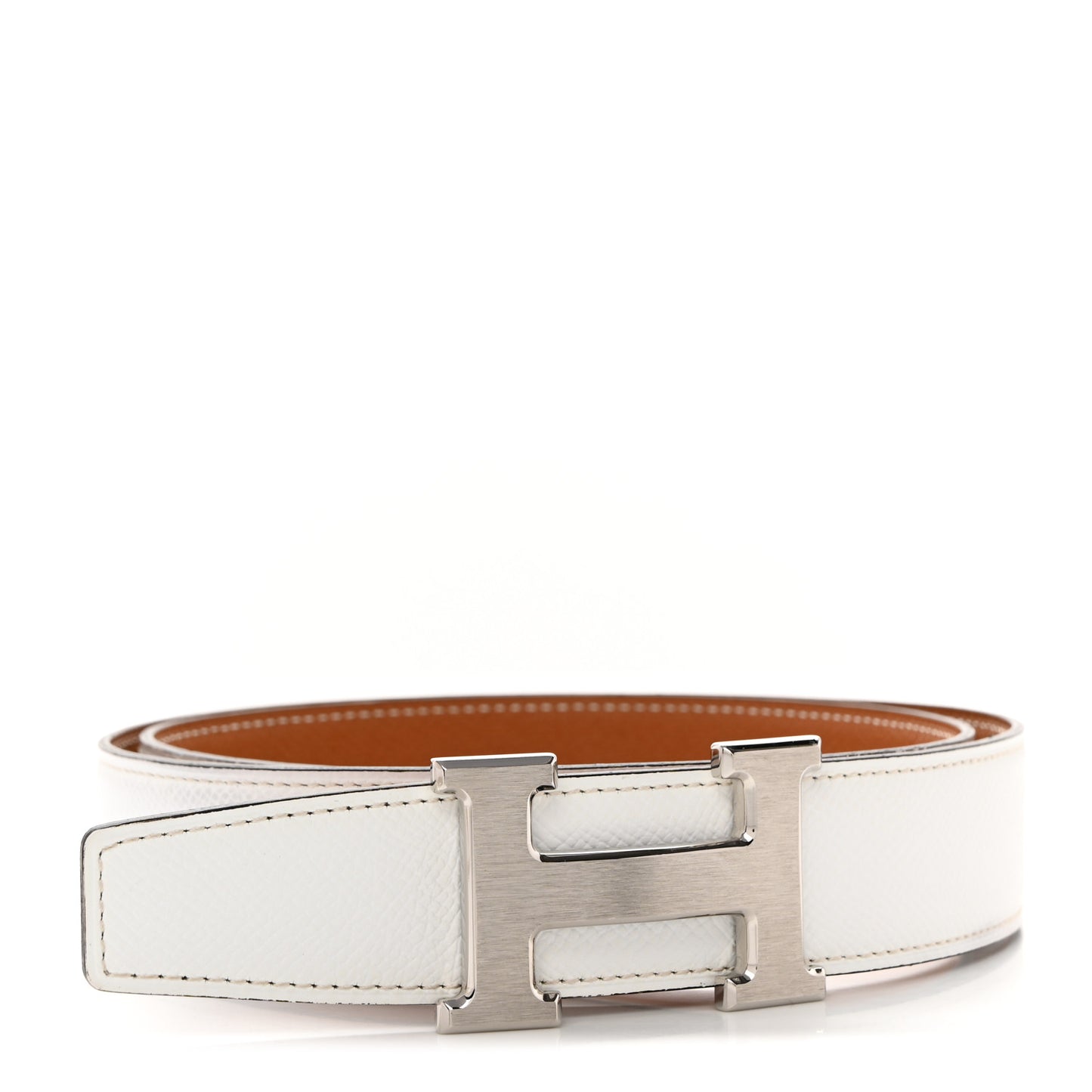 Epsom 38mm Constance H Belt 80/32 White Gold