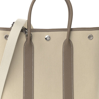Hermes Toile H Negonda Garden File 28 Etoupe 8 of 11