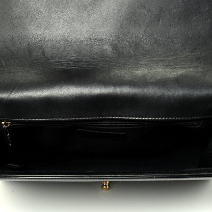 Chanel Iridescent Glazed Calfskin Quilted New Medium Boy Flap Black 4 of 5