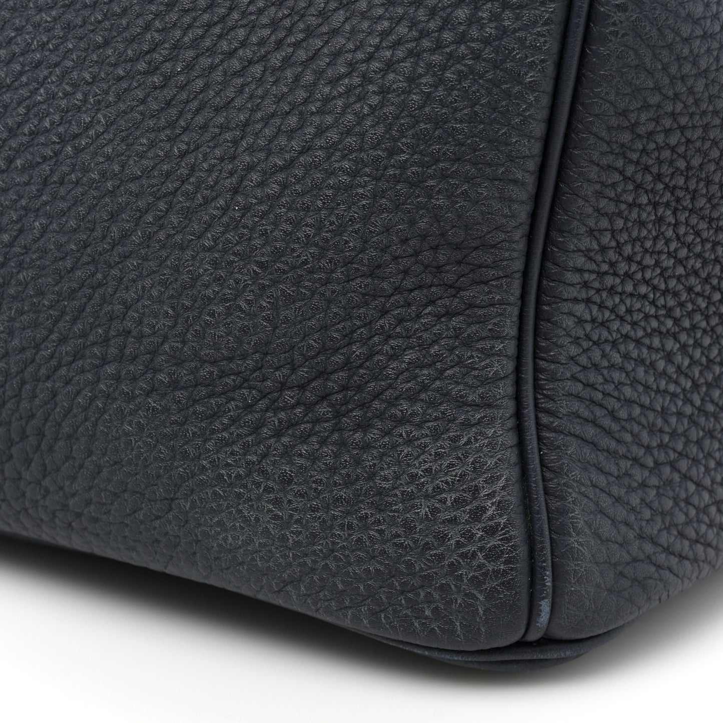 Togo Birkin Verso 35 Bleu Nuit Orange Poppy