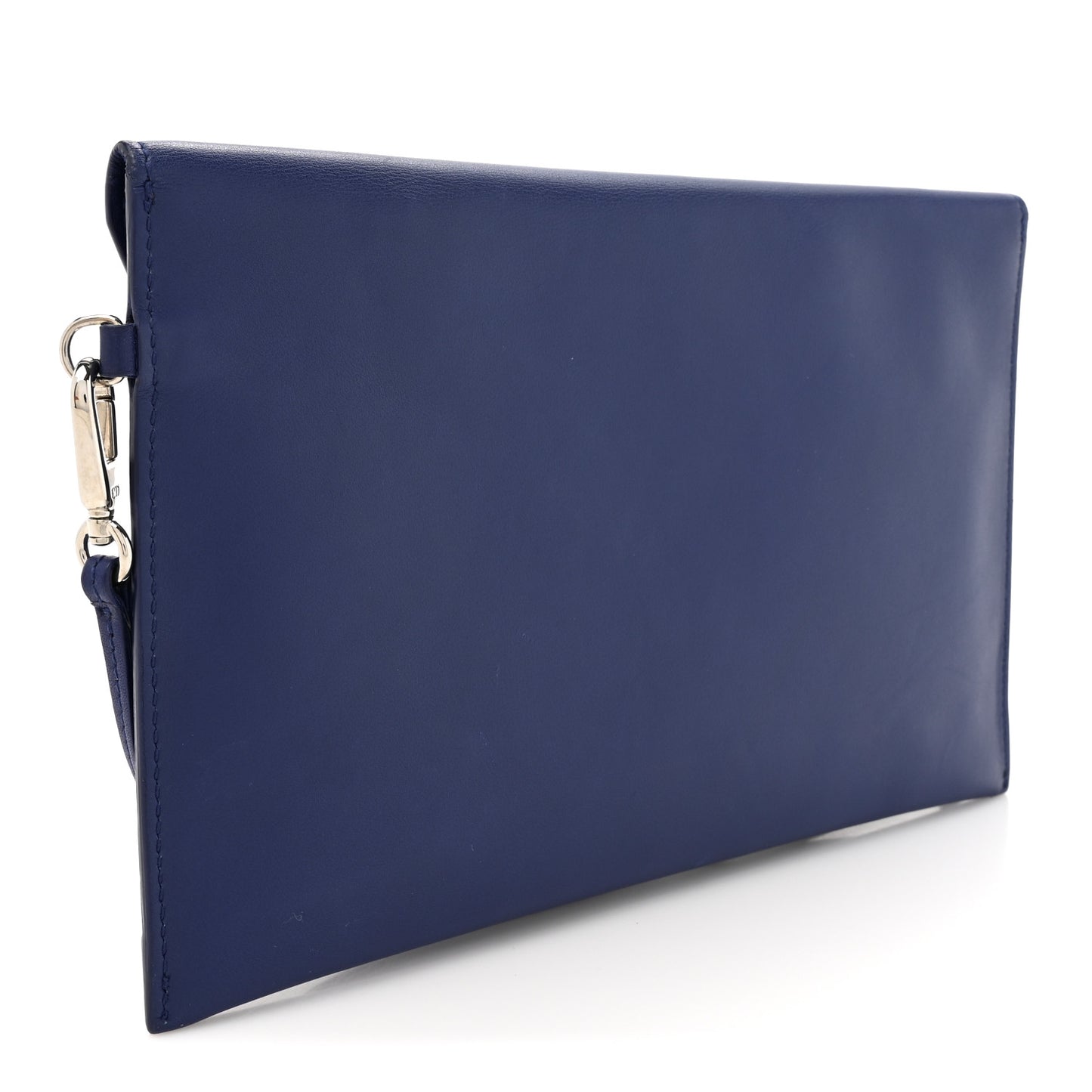 Calfskin Dioraddict Envelope Wristlet Bleu De Minuit