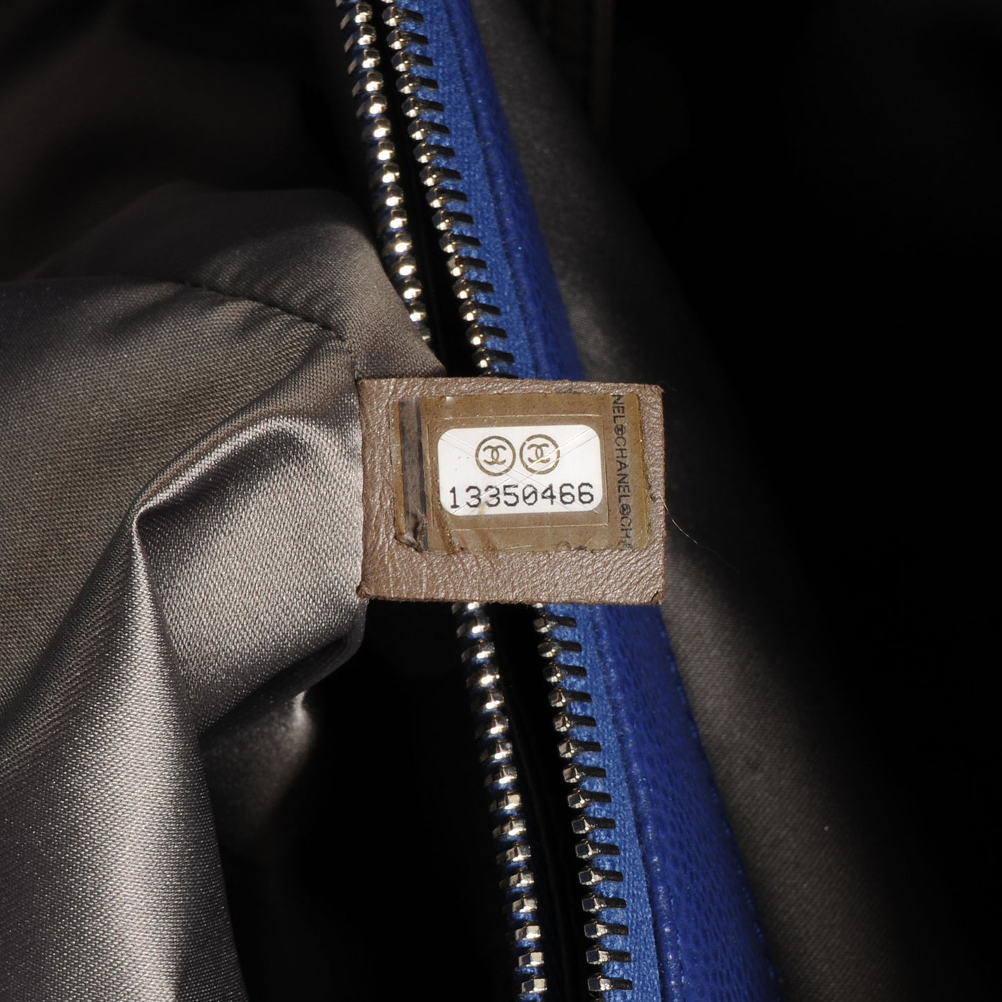 Glazed Caviar XL Grand Shopping Tote GST Royal Blue