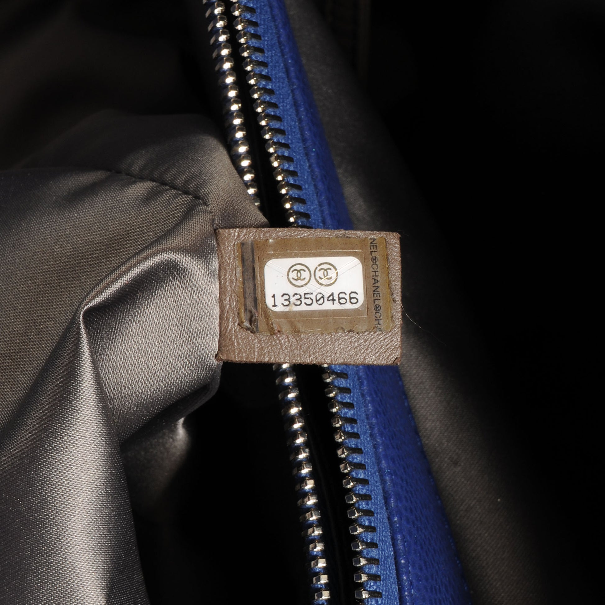 Chanel Glazed Caviar XL Grand Shopping Tote GST Royal Blue 7 of 8