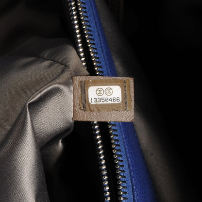 Chanel Glazed Caviar XL Grand Shopping Tote GST Royal Blue 7 of 8