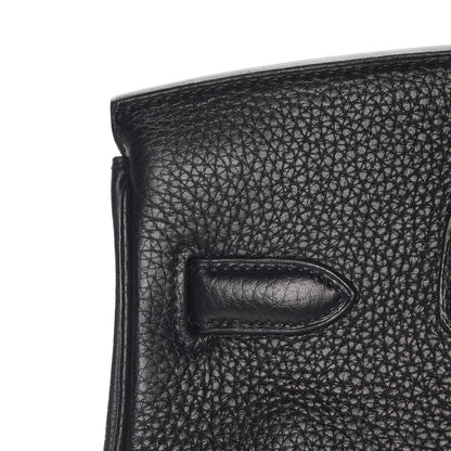 Hermes Taurillon Clemence Birkin 30 Black 13 of 70