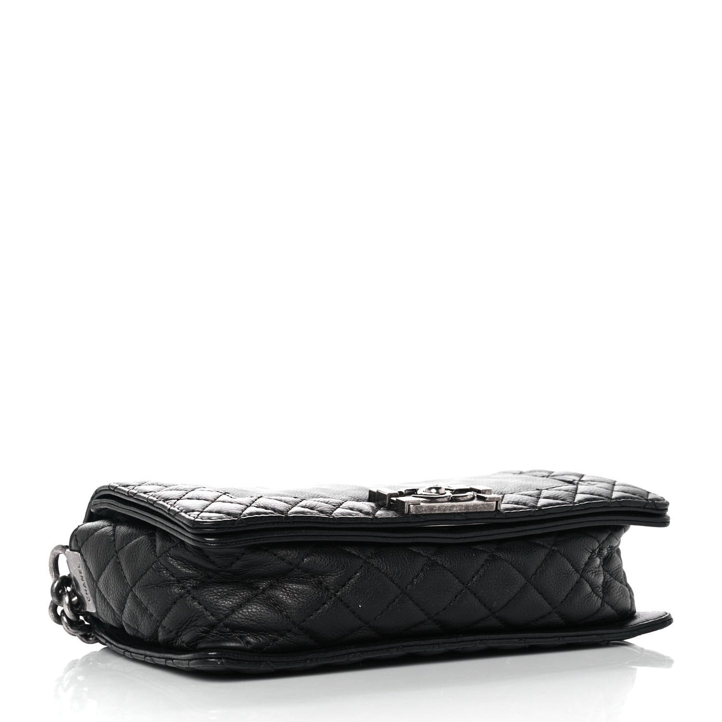 Calfskin Medium Boy Reverso Flap Black