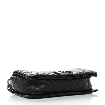 Chanel Calfskin Medium Boy Reverso Flap Black 3 of 8