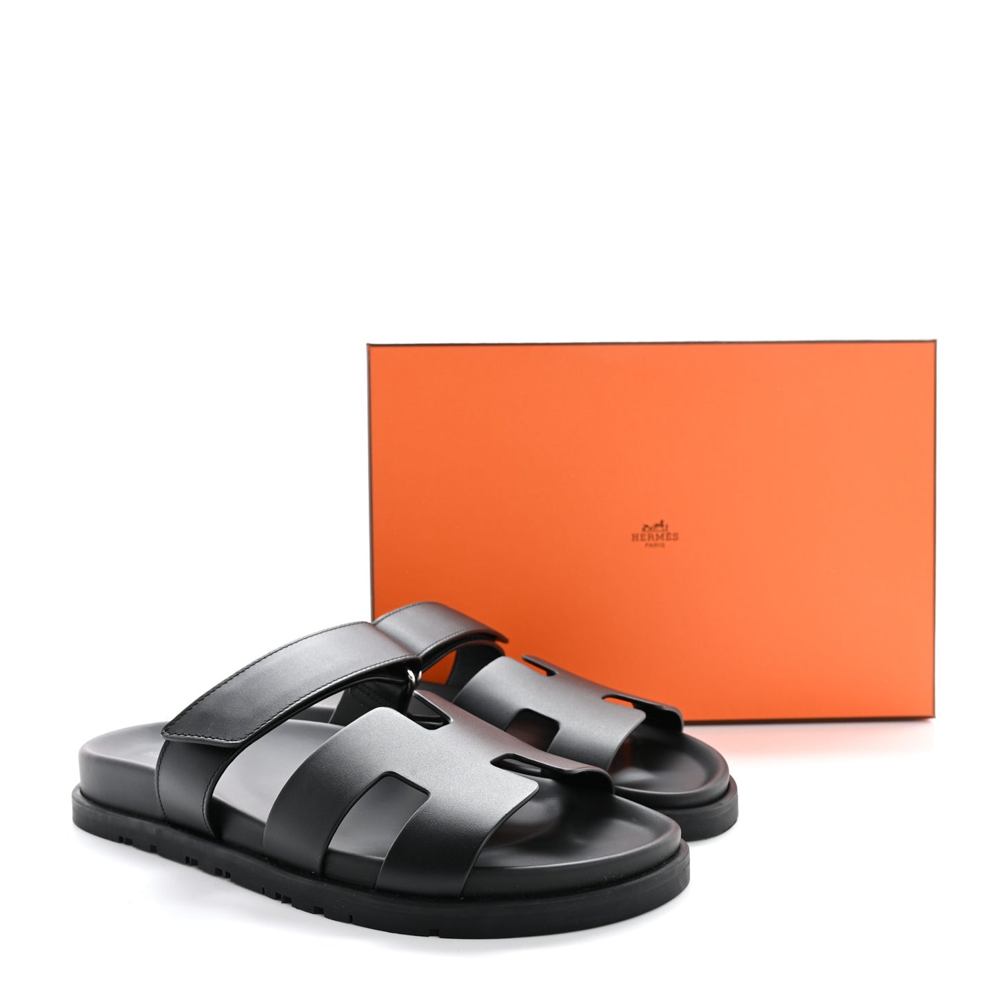 Calfskin Womens Chypre Sandals 39.5 Black
