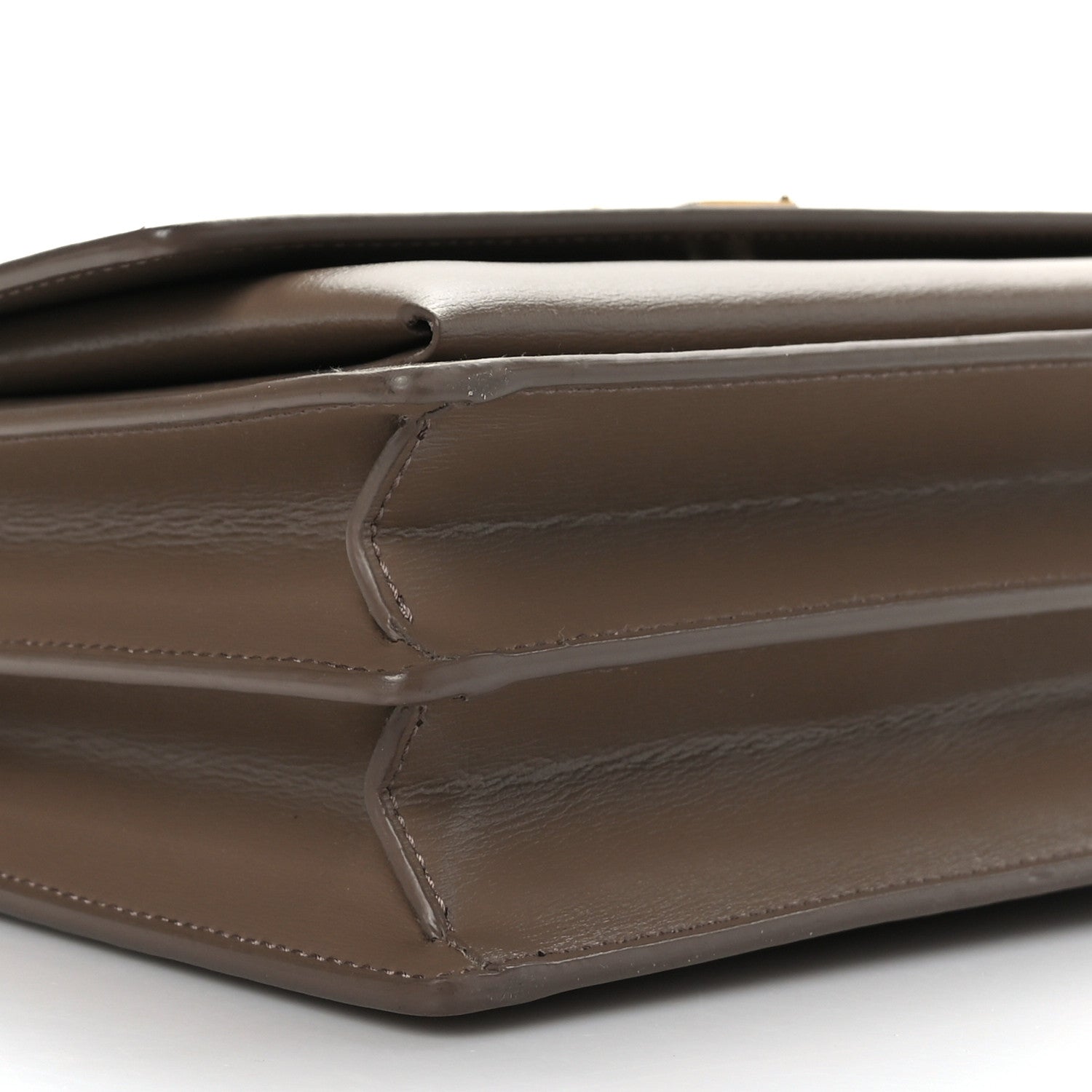 Saint Laurent Calfskin Medium Monogram Sunset Dark Beige 7 of 8