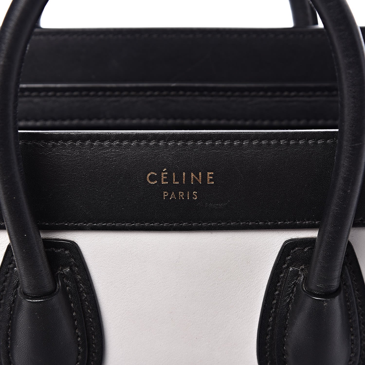 Celine Smooth Calfskin Nubuck Nano Tri-Color Luggage Palm 6 of 16
