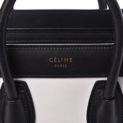 Celine Smooth Calfskin Nubuck Nano Tri-Color Luggage Palm 6 of 16
