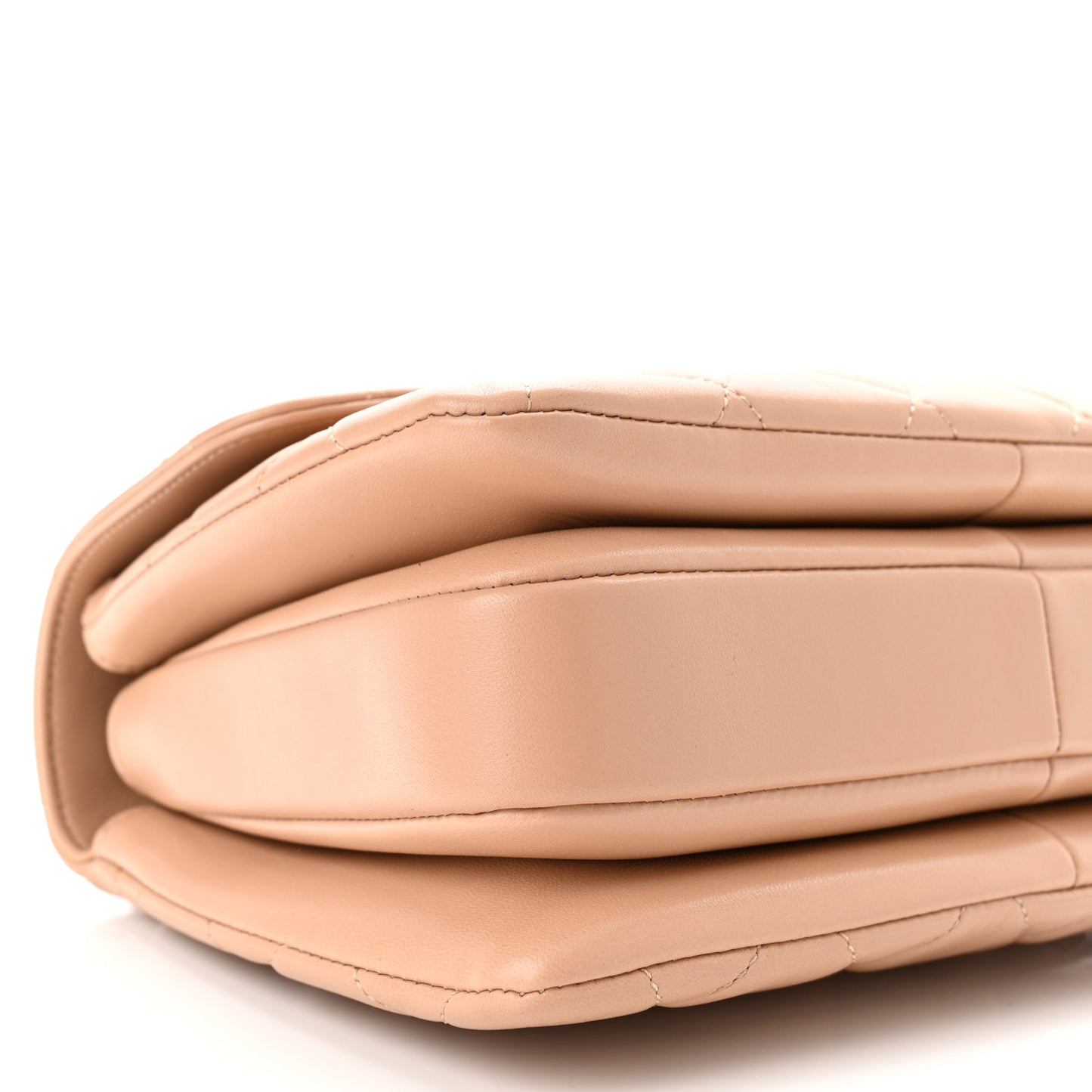 Lambskin Quilted Small Trendy CC Dual Handle Flap Bag Beige