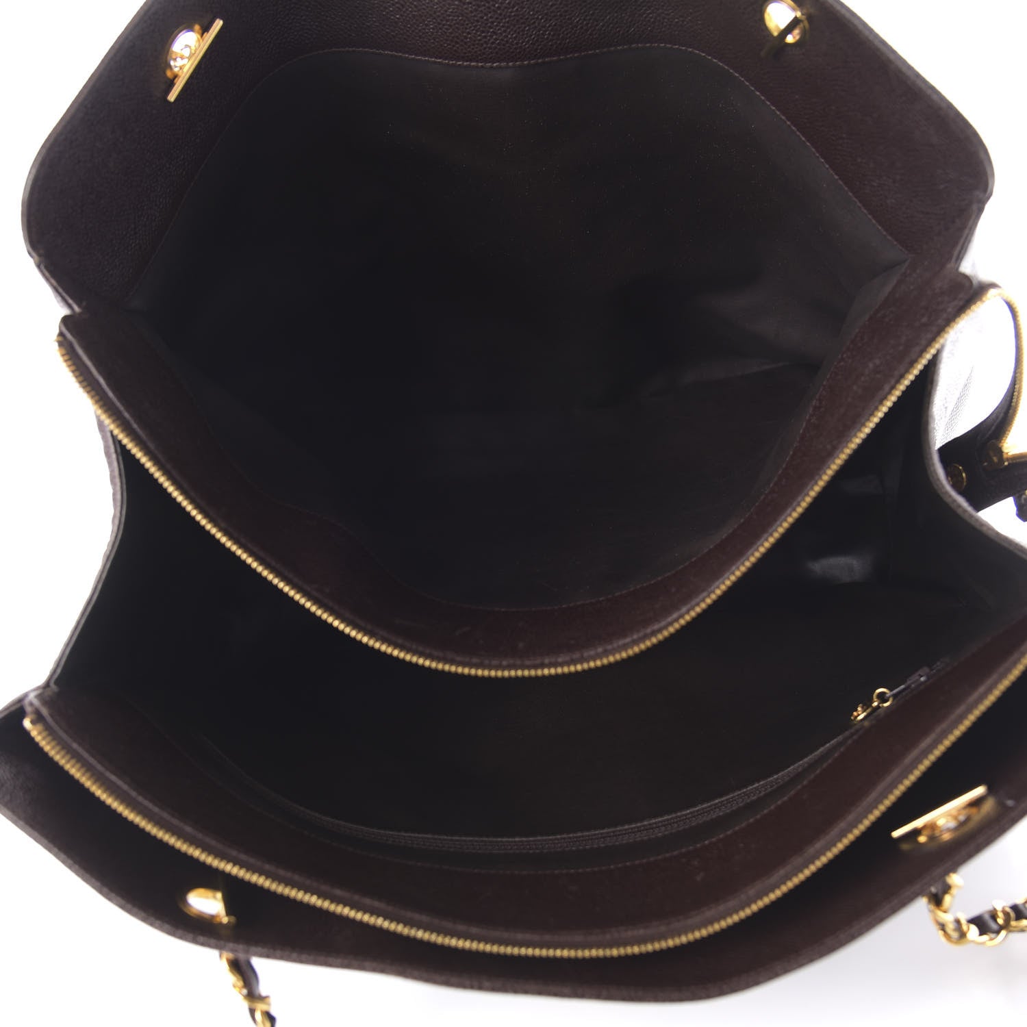 Chanel Caviar XL Weekender Bag Brown 4 of 9