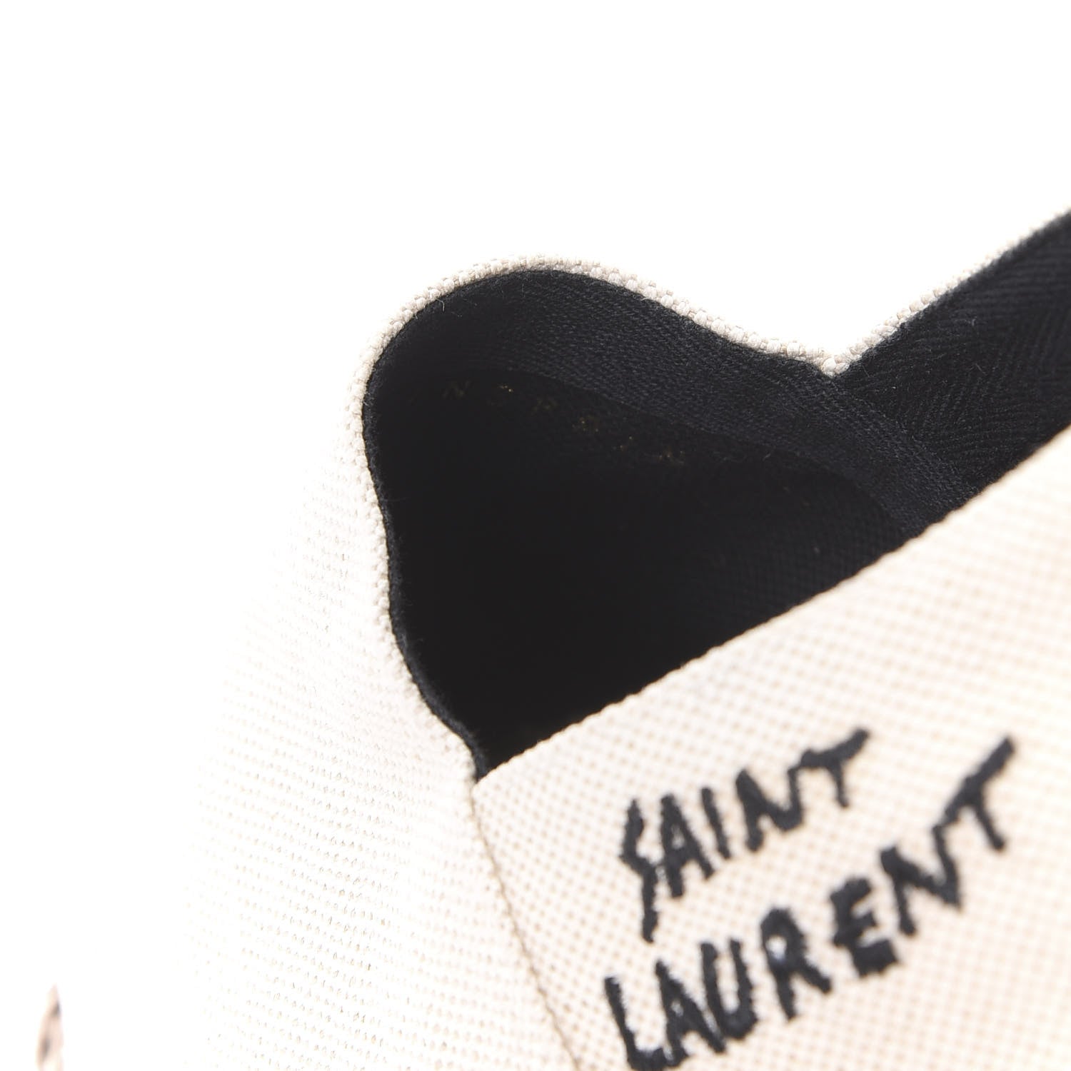 Saint Laurent Canvas Nappa Elba Light Logo Embroidered Espadrilles 38.5 Panna 9 of 9