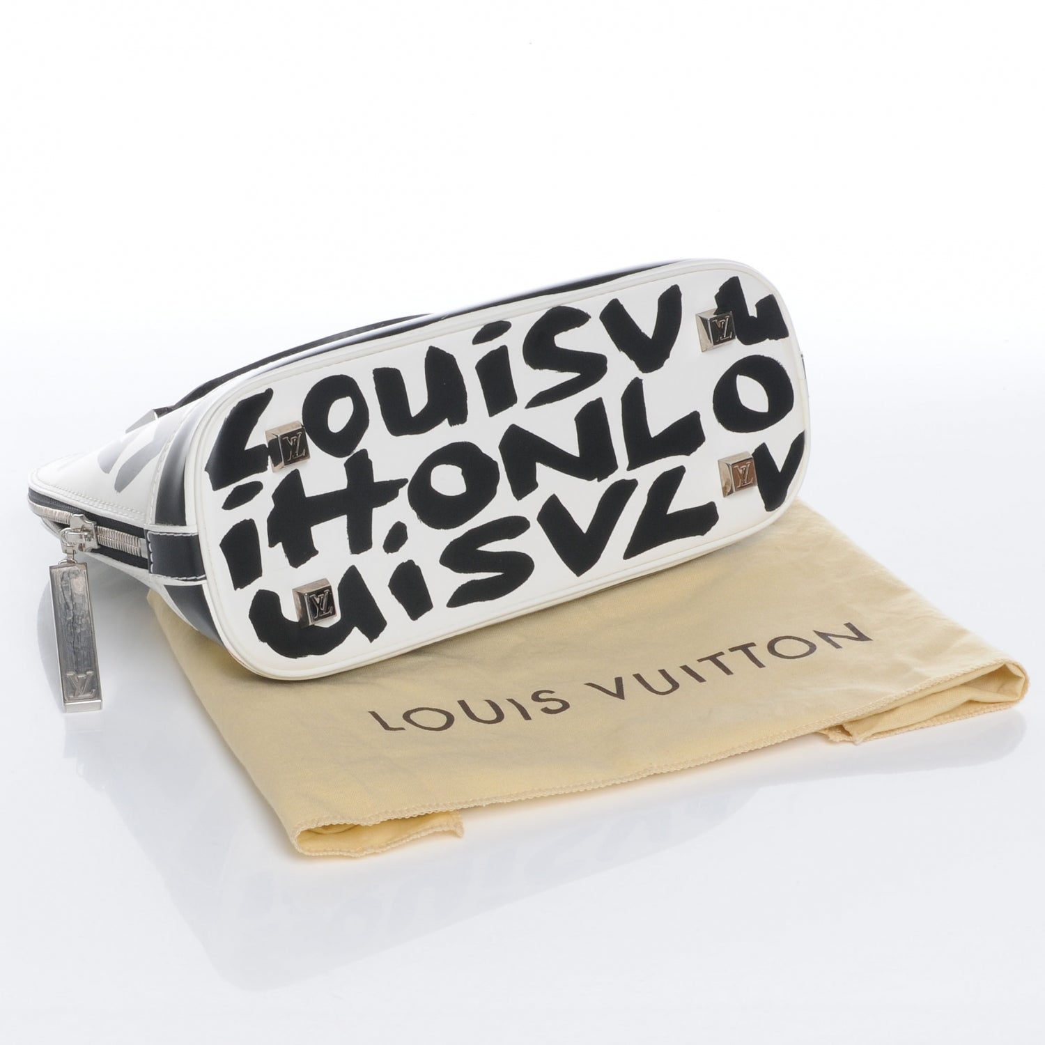 Louis Vuitton Graffiti Alma MM Black 4 of 6