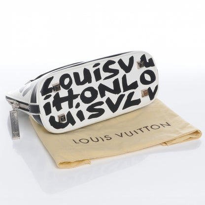 Louis Vuitton Graffiti Alma MM Black 4 of 6