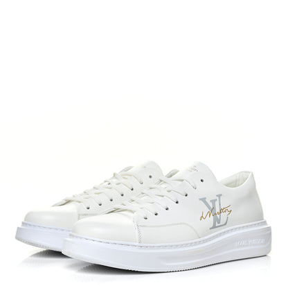 Louis Vuitton Calfskin Mens LV Beverly Hills Sneakers 9.5 White 3 of 7