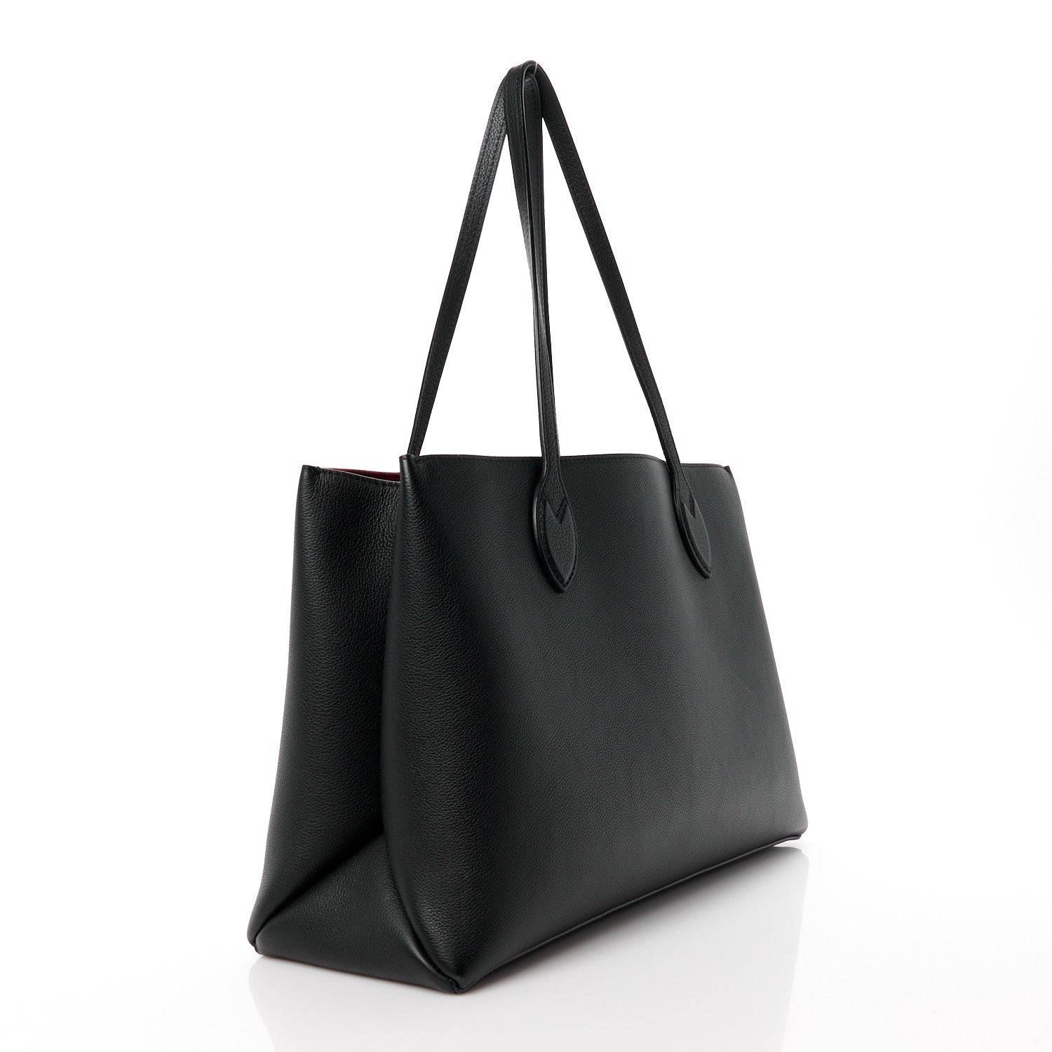 Louis Vuitton Grained Calfskin Lockme Shopper Black 3 of 12