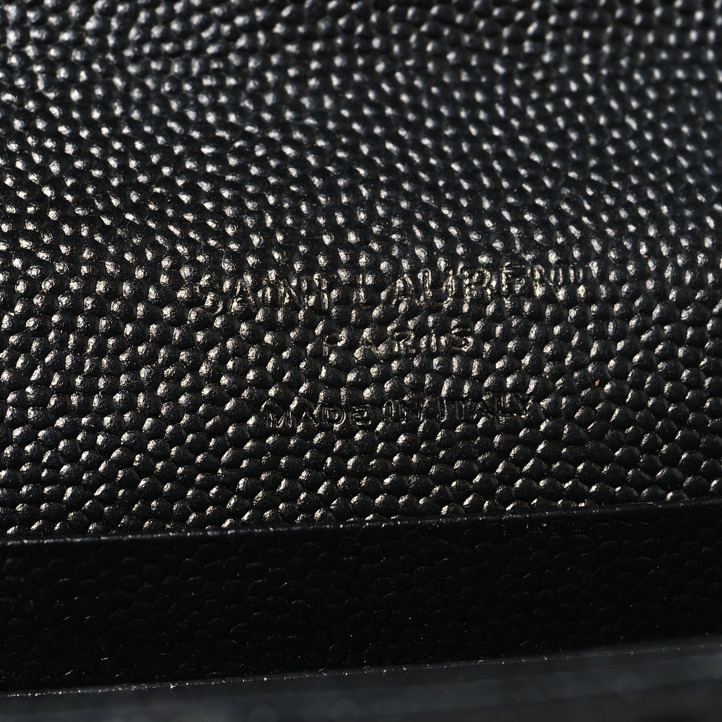 Grain De Poudre Matelasse Chevron Small Monochrome Monogram Envelope Wallet Black