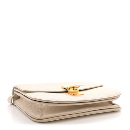 Celine Goatskin Medium Classic Box Flap Bag White 4 of 13