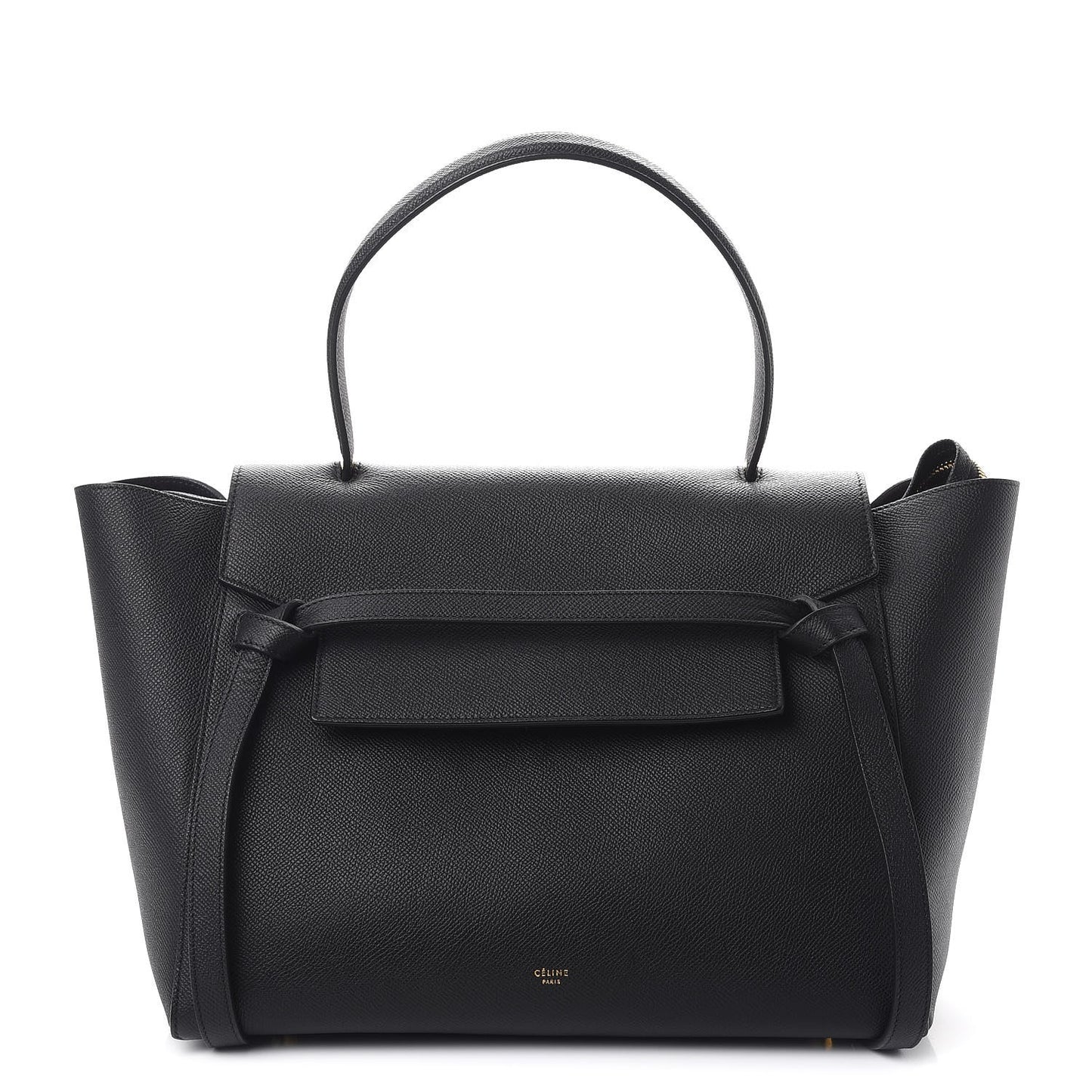 Grained Calfskin Small Belt Bag Black