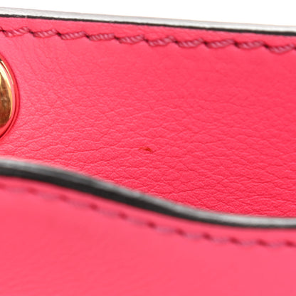 Valentino Garavani Vitello Small Rockstud Double Handle Tote Fuxia Fluo 11 of 16