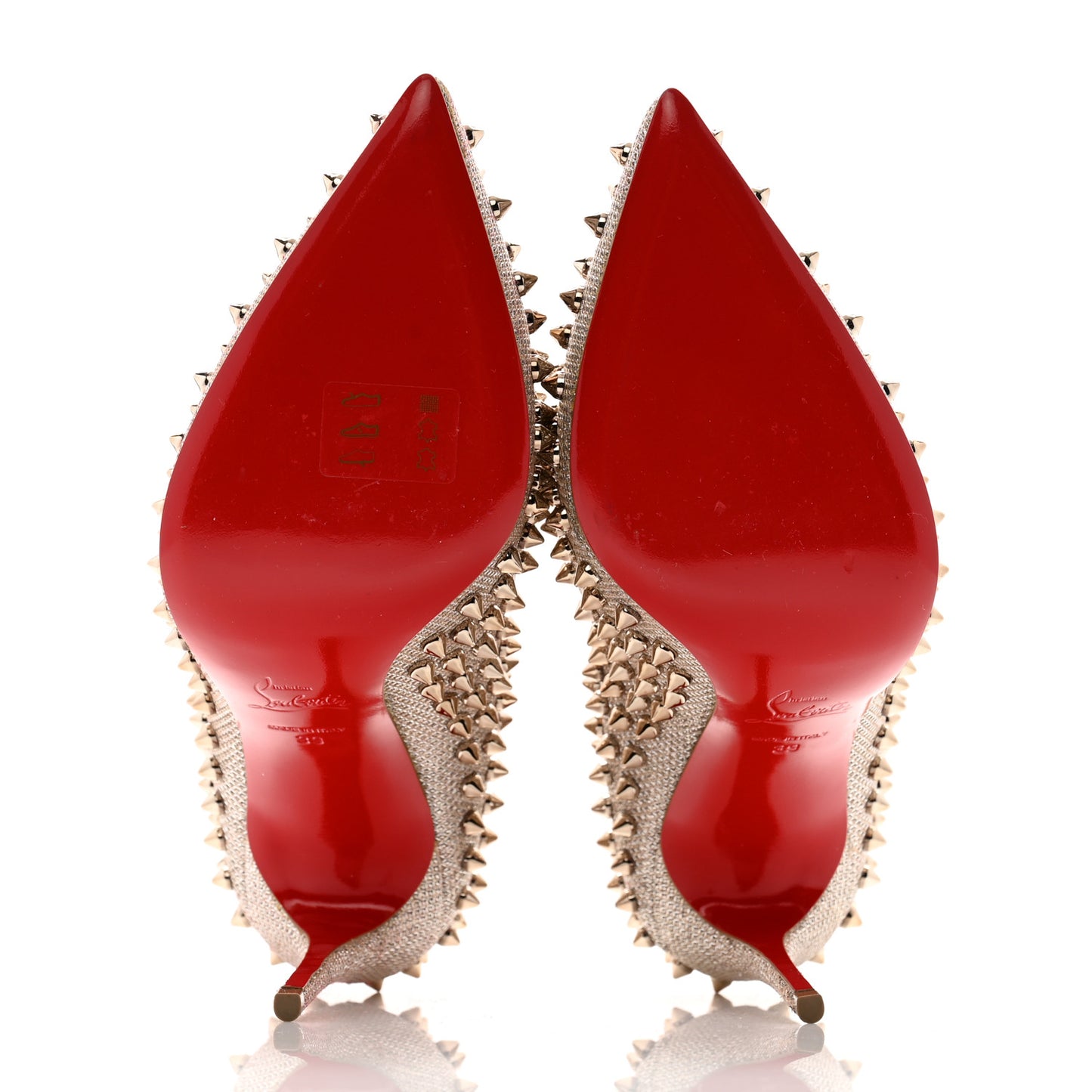 Glitter Mini Specchio Follies Spikes 120 Pumps 39 Ivory Colombe