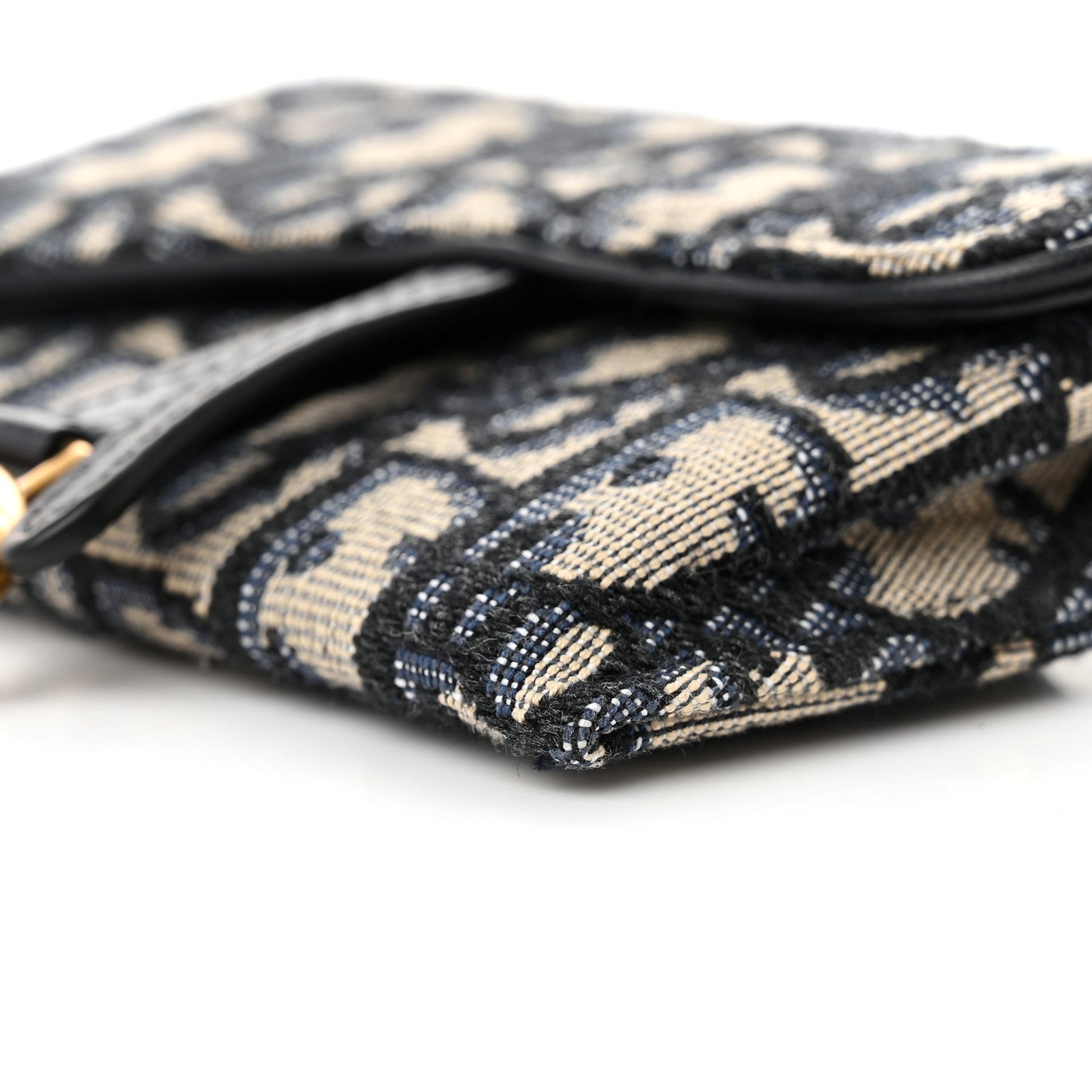 Christian Dior Oblique Nano Saddle Chain Pouch Blue 9 of 10