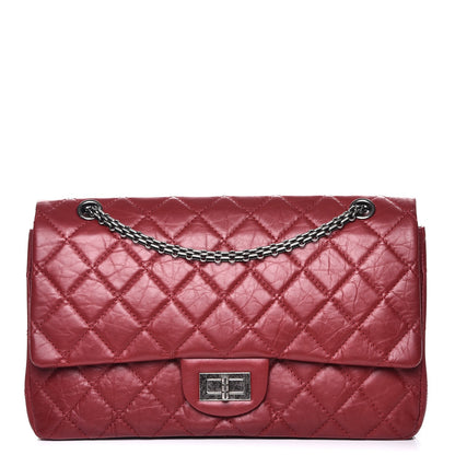 Chanel Aged Calfskin Quilted 2.55 Reissue 227 Flap Red 1 of 8