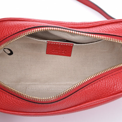 Gucci Pebbled Calfskin Small Soho Disco Bag Tabasco Red 5 of 7
