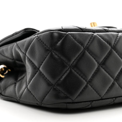 Chanel Lambskin Quilted Mini Pearl Crush Flap Black 9 of 11