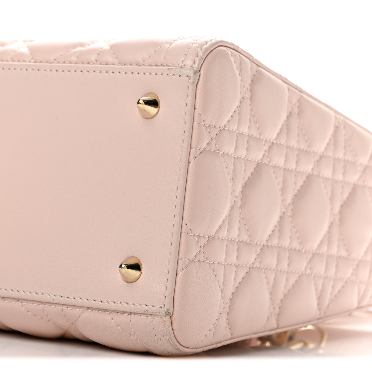 Christian Dior Lambskin Cannage Medium Lady Dior Light Pink 10 of 13