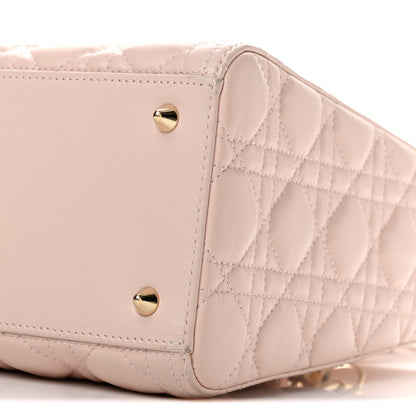 Christian Dior Lambskin Cannage Medium Lady Dior Light Pink 10 of 13