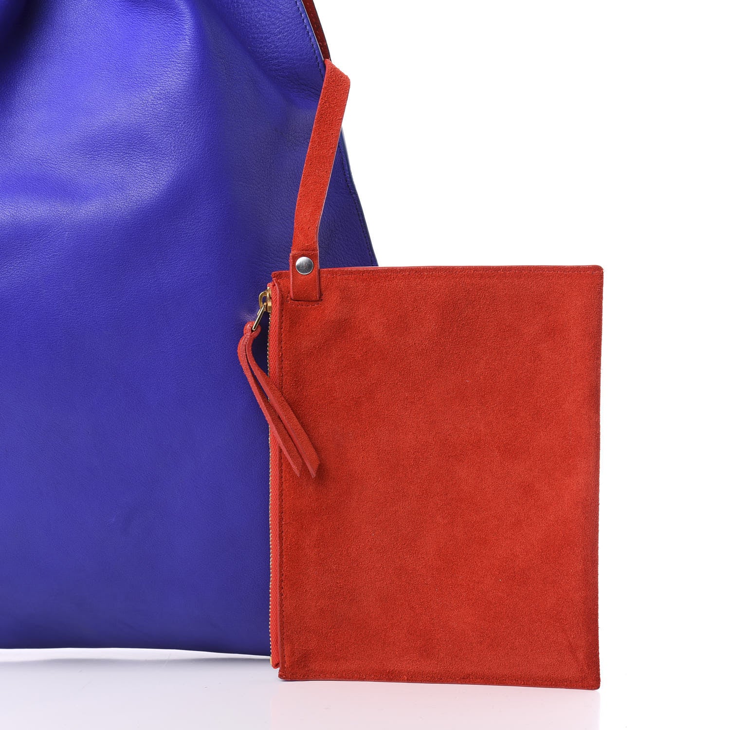 Celine Smooth Calfskin Triangle Open Sac Indigo 10 of 14