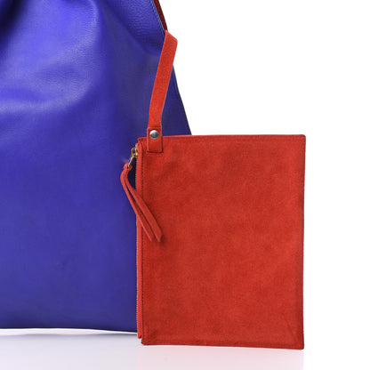 Celine Smooth Calfskin Triangle Open Sac Indigo 10 of 14