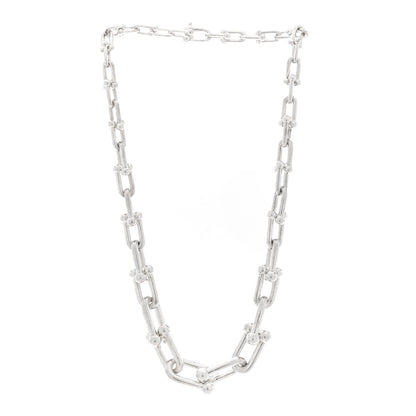 Tiffany Sterling Silver HardWear Graduated Link Necklace 3 of 4