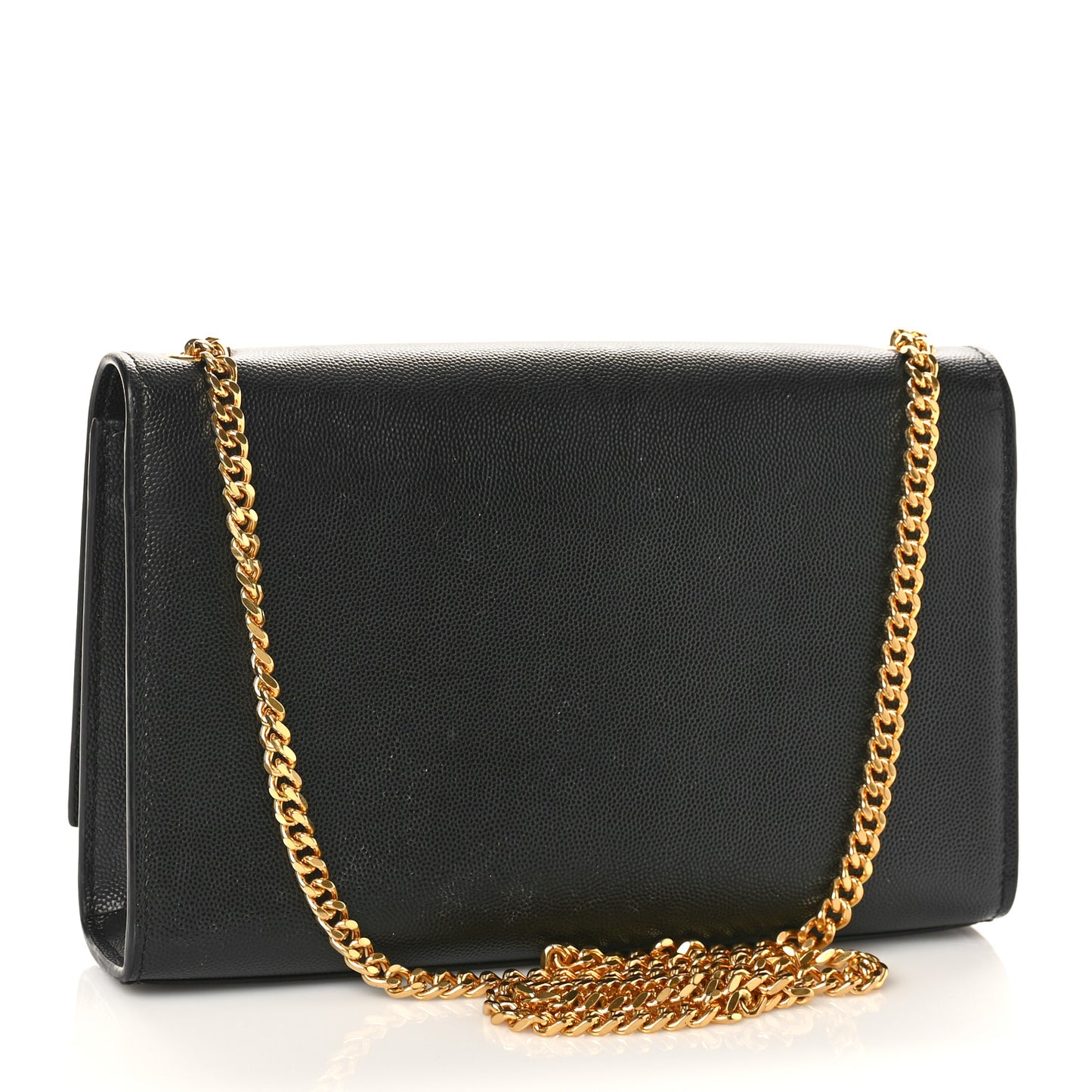 Grain De Poudre Medium Classic Monogram Kate Satchel Black