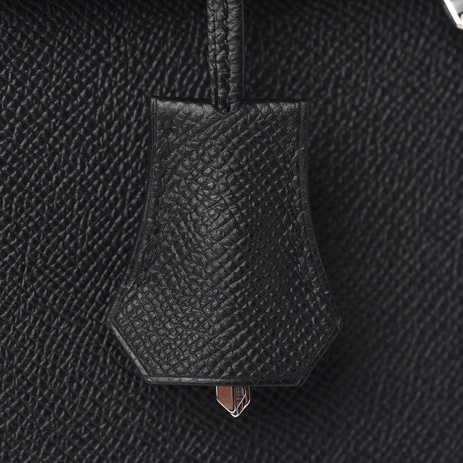 Hermes Epsom Kelly Sellier 25 Black 34 of 45