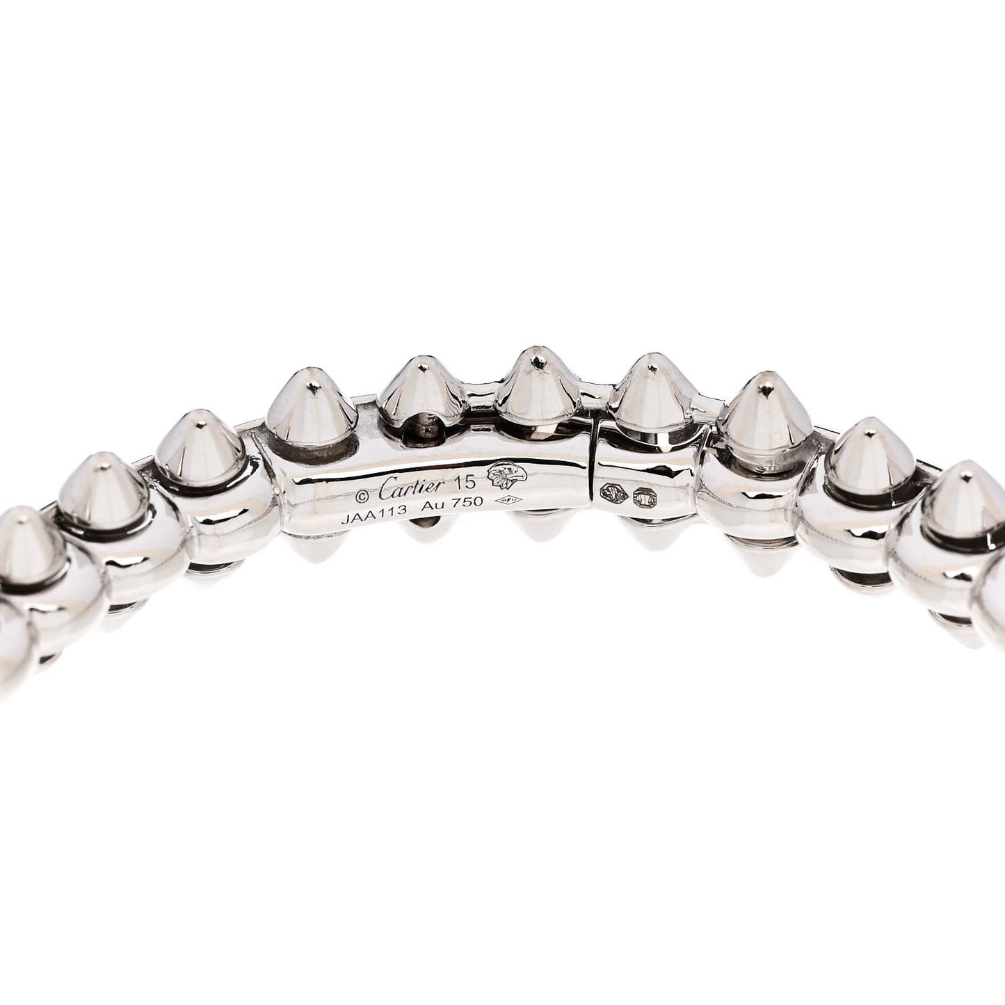 18K White Gold Medium Clash De Cartier Bracelet 15