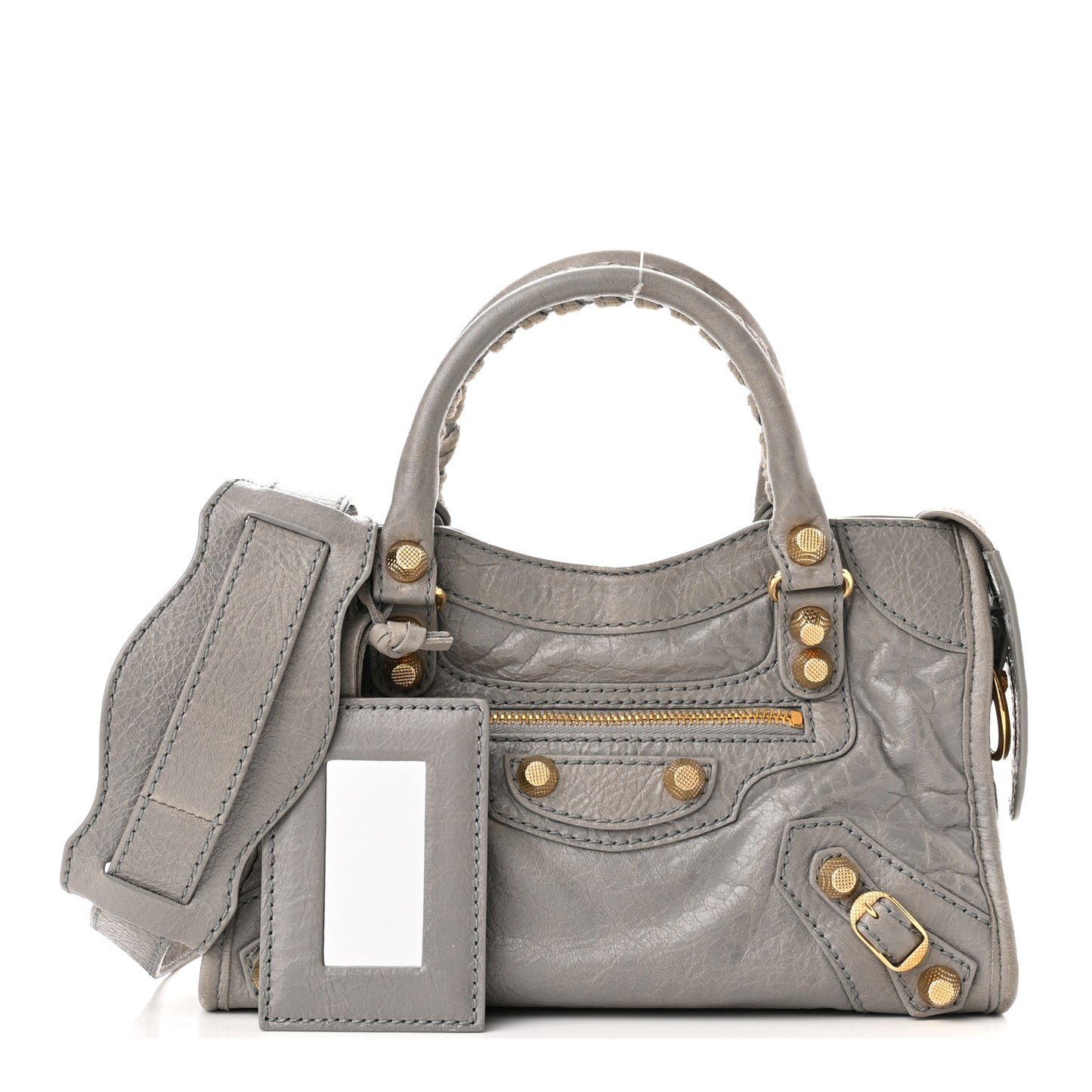 Agneau Giant 12 Gold Hardware Mini City Gris Pyrite