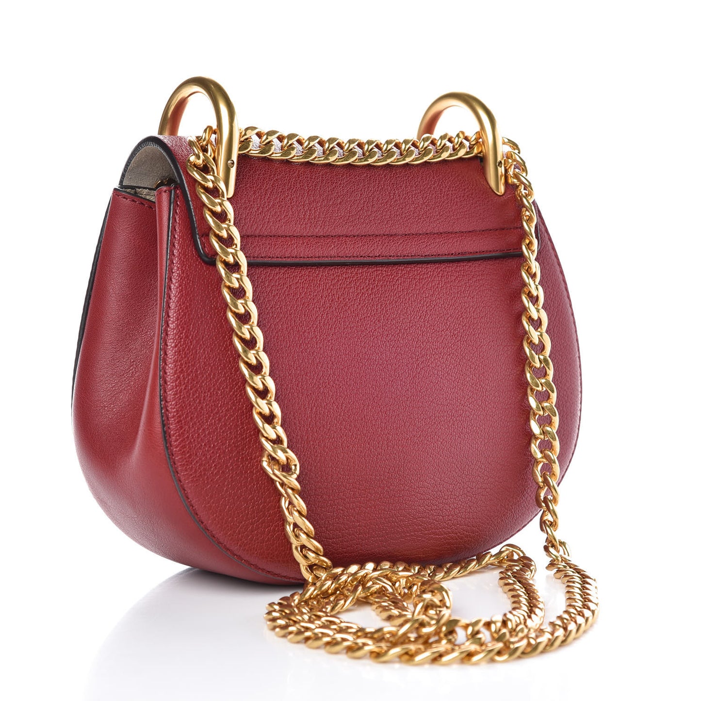 Grained Lambskin Mini Drew Shoulder Bag Intense Red