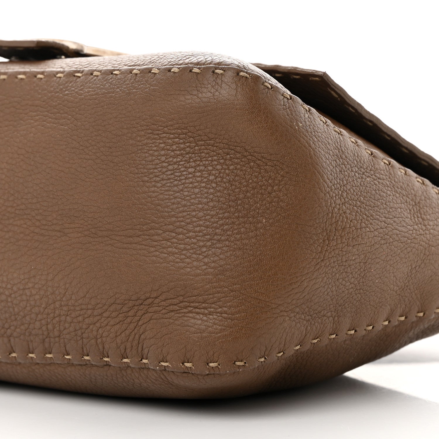 Fendi Calfskin Romano Selleria Mama Baguette Brown 10 of 17